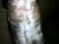 Using my schlong to moisturize my white, older wife's cum-hole
